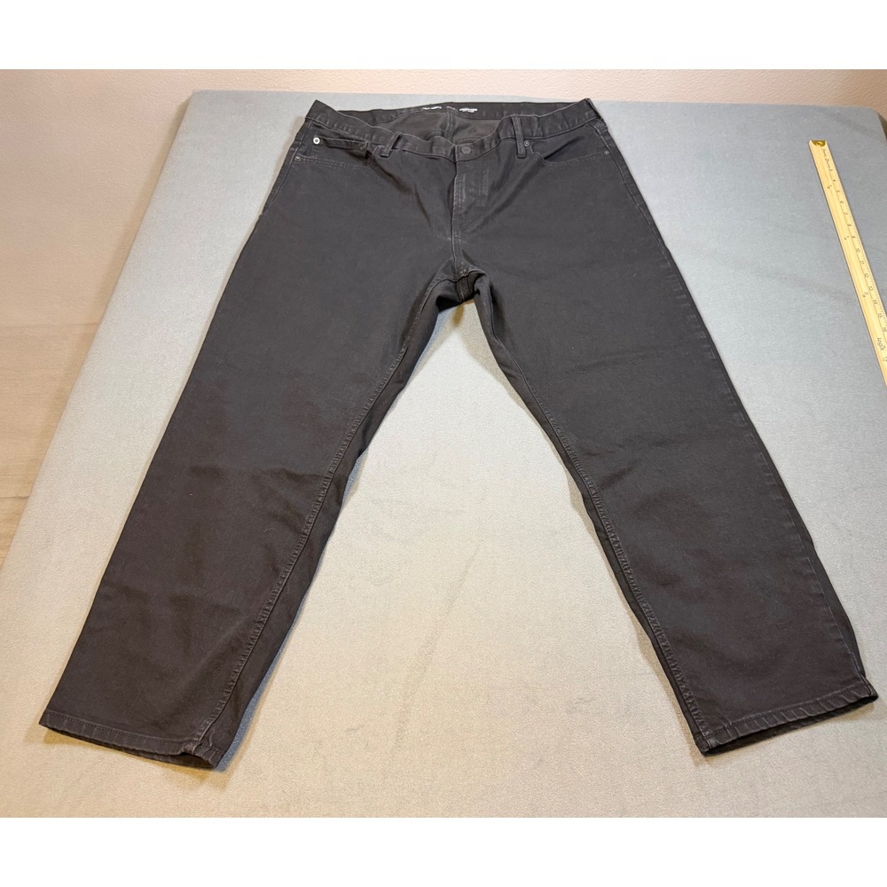 Old Navy Mens's 42x30 Athletic Taper Built-In Flex Black Jeans Pants Stretch
